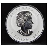 2016 5 DOLLARS CANADIAN MAPLE LEAF