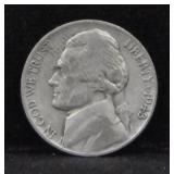1943-D JEFFERSON NICKEL EH