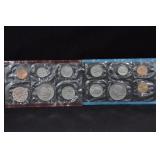 1971-1972-1975-1976 - US MINT UC COIN SETS