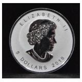 2016 5 DOLLARS CANADIAN MAPLE LEAF