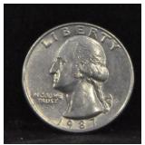 1987-D QUARTER
