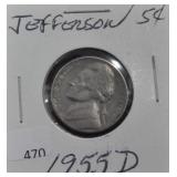 1955-D JEFFERSON NICKEL