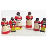 F & F AUNT JEMIMA & UNCLE MOSE 6 PIECES,
