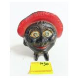 BLACK AMERICANANA CAST IRON STILL BANK