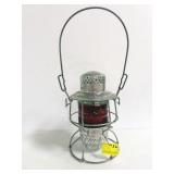LOUISVILLE & NASHVILLE RAILROAD LANTERN WITH RED