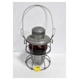 SOUTHERN RAILWAY LANTERN WITH RED GLOBE