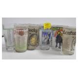 17 KENTUCKY DERBY GLASSES ASSORTED DATES