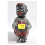 PLASTER BLACK AMERICANA SITTING BOY