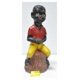 BLACK AMERICANA CHALK BOY FIGURINE