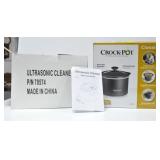 ULTRA SONIC CLEANER AND CROCK POT (BOTH NEW)
