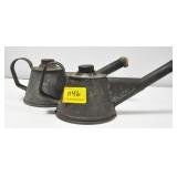 PAIR RAILROAD TORCHES (1) MARKED LOUISVILLE &