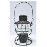 PENNSYLVANIA RAILROAD LANTERN WITH CAST GLOBE
