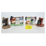 4 BLACK AMERICANA FIGURINES