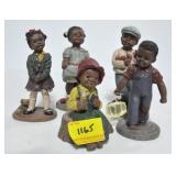 5 M/ HOLCOMBE BLACK AMERICANA FIGUREINES