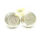 PAIR LOUISVILLE & NASHVILLE DOOR KNOBS