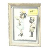 SMALL BLACK AMERICANA FRAMED PRINT