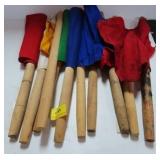 10 RAILROAD SIGNAL FLAGS