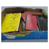 BOX VINTAGE RAILROAD BOOKS AND PAPER COLLECTIBLES