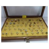 APPROXIMATELY 60 RINGS AND DISPLAY