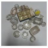 ASSORTED GLASS SALTS