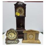 3 ASSORTED CLOCKS