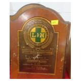 4 VINTAGE LOUISVILLE & NASHVILLE PLAQUES