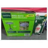 GARDEN LINE BIRD BATH FACE SPRAYER BOTH NEW IN