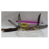 2 POCKET KNIVEST KABAR 1184 SCHRADE WALDEN USA