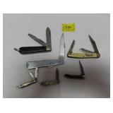 5 POCKET KNIVES INCLUDES CAMILLOS,