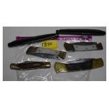6 ASSORTED POCKET KNIVES