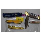 6 POCKET KNIVES INCLUDES