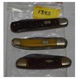 3 POCKET KNIVES (2) ROBT. KLASS & GERMANY