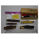 6 POCKET KNIVES INCLUDES: BUCK AND SCHMIDT &