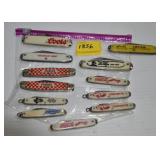 DOZEN USA MADE ADVERTISING POCKET KNIVES