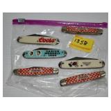 6 ASSORTED POCKET KNIVES INCLUDES 3 KUT MASTER