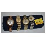 4 VINTAGE MENS WRIST WATCHES ELGIN,