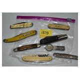 8 ASSORTED POCKET KNIVES