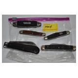 5 POCKET KNIVES (2) GERMANY (2) USA (1) IRELAND