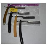 4 STRAIGHT RAZORS
