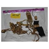 GROUPING: WATCH FOBS, PARTS AND CHAINS