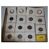 24 BUFFALO NICKELS 9 WITH DATES 15 WITHOUT