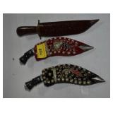 3 KNIVES MARKED INDIA