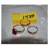 3 10K RINGS