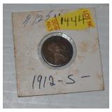 1912S WHEAT PENNY