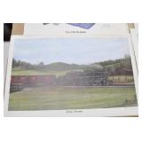 4 ROBERT CONELY RAILROAD PRINTS AND