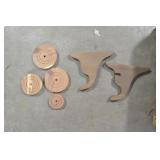 BASKET WOOD CUTOUT WHEELS