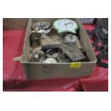 BOX ASSORTED CLOCKS, MATCHHOLDER, CANDLE HOLDER