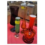 4 ASSORTED VASES