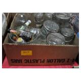 BOX CANNING JARS & MISC.