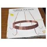 COPPER POT RACK - NEW IN BOX